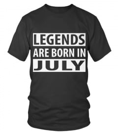 LEGENDS ARE BORN IN JULY T SHIRT