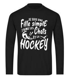 Je suis une fille simple j'aime les chats et hockey