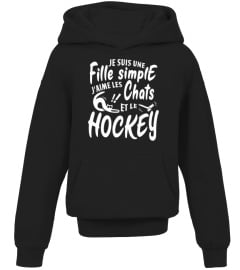 Je suis une fille simple j'aime les chats et hockey