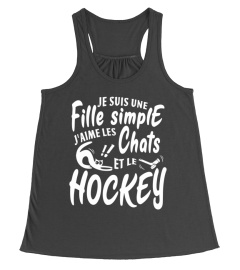 Je suis une fille simple j'aime les chats et hockey