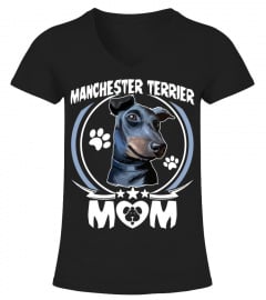 MANCHESTER TERRIER MOM T-SHIRT FOR DOG OWNERS CUTE GIFTS