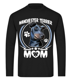 MANCHESTER TERRIER MOM T-SHIRT FOR DOG OWNERS CUTE GIFTS