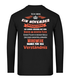 Ich bin ein November Mädchen mit einem unkontrollierbaren Mundwerk Tee 11