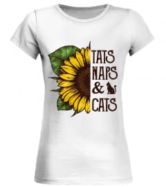 Sunflower Tats Naps And Cats shirt