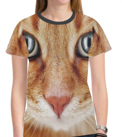 3D Cat Art T-shirt For Women