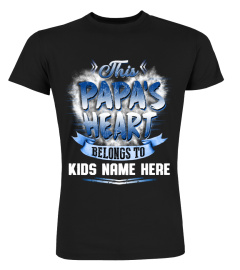 THIS PAPA'S HEART BELONGS TO - CUSTOM T-SHIRT 2020