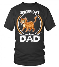 Ginger Cat Dad Shirt Funny Cute Father’s Day Cat Owners