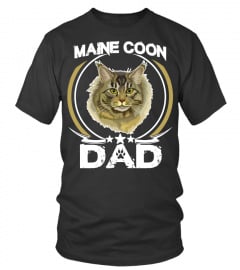 Maine Coon Dad T-shirt Funny Cute Father’s Day Cat Lovers