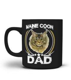 Maine Coon Dad T-shirt Funny Cute Father’s Day Cat Lovers