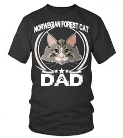 Norwegian Forest Cat Dad T-shirt Funny Cute Father’s Day Cat Lovers