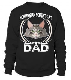 Norwegian Forest Cat Dad T-shirt Funny Cute Father’s Day Cat Lovers