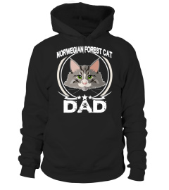 Norwegian Forest Cat Dad T-shirt Funny Cute Father’s Day Cat Lovers