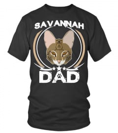 Savannah Dad T-shirt Funny Cute Father’s Day Cat Lovers