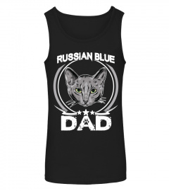 Russian Blue Dad T-shirt Funny Cute Father’s Day Cat Lovers