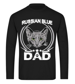 Russian Blue Dad T-shirt Funny Cute Father’s Day Cat Lovers