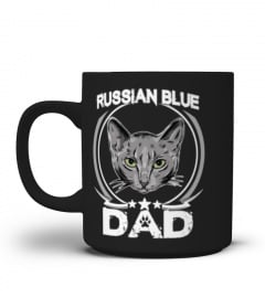 Russian Blue Dad T-shirt Funny Cute Father’s Day Cat Lovers
