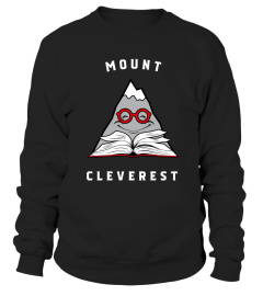 Mount Cleverest Fun Gift Shirt for Philosophers Book Lovers Writers Authors Book Rats English Teachers and Mountain Climbers
