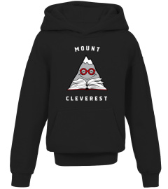 Mount Cleverest Fun Gift Shirt for Philosophers Book Lovers Writers Authors Book Rats English Teachers and Mountain Climbers