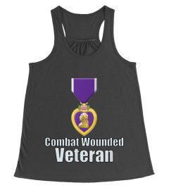 PURPLE HEART COMBAT WOUNDED VETERAN T SH