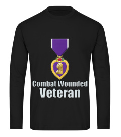 PURPLE HEART COMBAT WOUNDED VETERAN T SH