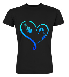 Violin Blue heart en5