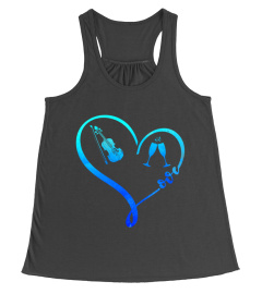 Violin Blue heart en5