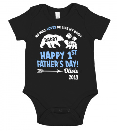 First Father's Day 2019 Bear Onesie