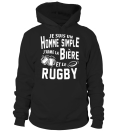 Je suis un homme simple j'aime la bière et le rugby