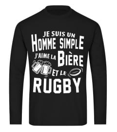 Je suis un homme simple j'aime la bière et le rugby