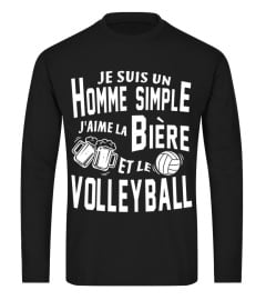 Je suis un homme simple j'aime la bière et le volleyball