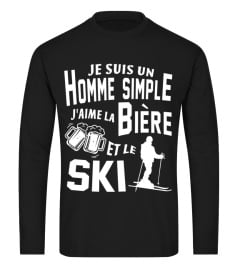 Je suis un homme simple j'aime la bière et le ski