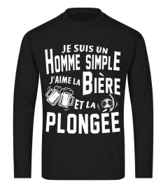 Je suis un homme simple j'aime la bière et la plongée