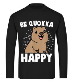 BE QUOKKA HAPPY KANGAROO T SHIRT T SHIRT