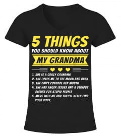 5 Things You Should Know About My Grandma Shirt