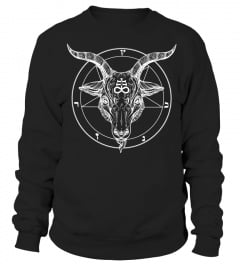 Baphomet Horned Demon Pentagram Satanic Symbol Hoodie