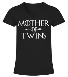 Funny Saying Mother of Twins T-Shirt Mother of Dragons Pun