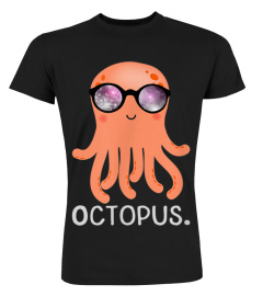 HIPSTER OCTOPUS WITH GALAXY SUNGLASSES T