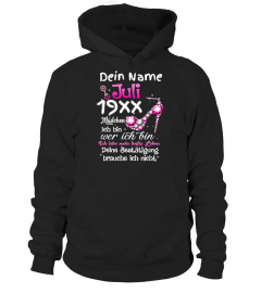 Dein Name Juli 19XX Madchen Tee