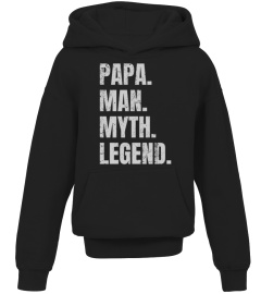 Papa Man Myth Legend Distressed T-shirt for Dads
