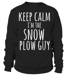 Snow Plow Guy Long Sleeve Shirt, Keep Calm Snow Shoveler Tee