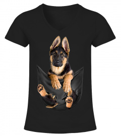 Trending Funny German Shepherd In Pocket T Funny Dog Lovers Cheap Shirt