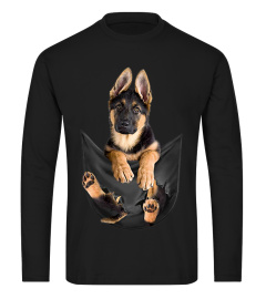 Trending Funny German Shepherd In Pocket T Funny Dog Lovers Cheap Shirt