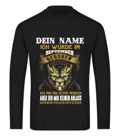 Dein Name -Ich wurde im September Tee