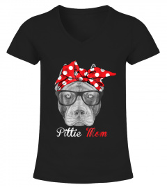 Pittie mom shirt for pitbull dog lovers mothers day gift