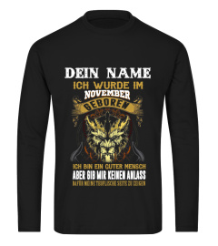 Dein Name -Ich wurde im November Tee