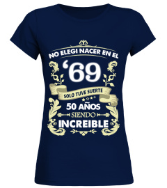 Camiseta 50 Años Increible