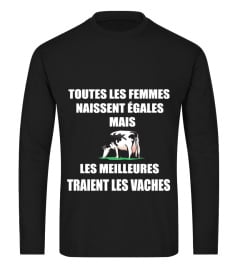 LES FEMMES TRAIENT LES VACHES T-SHIRT