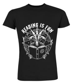 Reading Is Fun Funny Satan Reading Satanic Bible Satanism Shirt