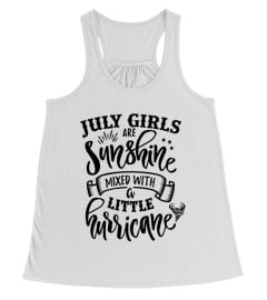 July Girls Are Sunshine Mixed Little Hurricane