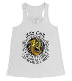 July girl the soul of a mermaid the fire of a lioness